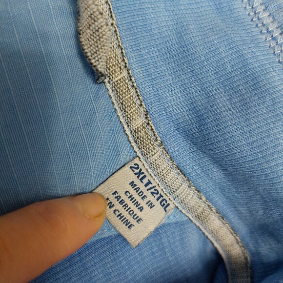 Tommy Bahama Mens Blue Relax Sweatshirt Quarter Zip Pullover Marlin Logo - Picture 7 of 11